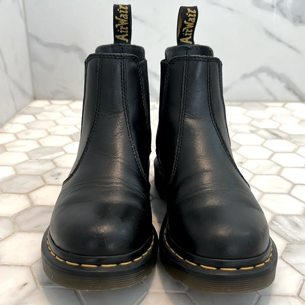 Dr Martens 2976 NAPPA LEATHER BLACK CHELSEA BOOTS Women’s Size 6